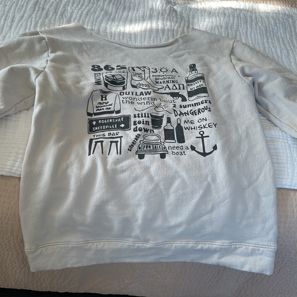 Tops - Morgan Wallen off the shoulder crewneck